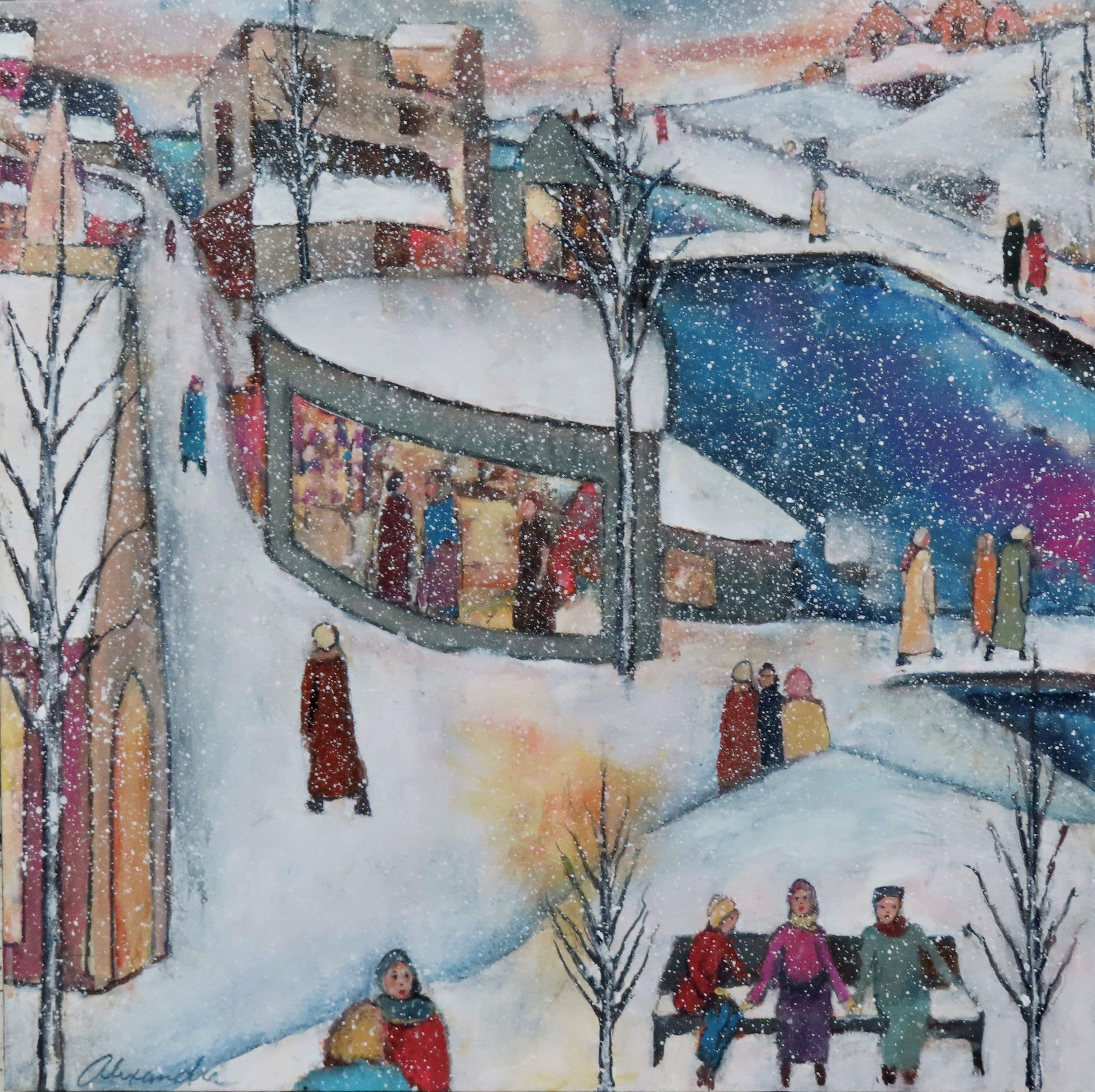 Au bord du canal - Portrait artwork 2